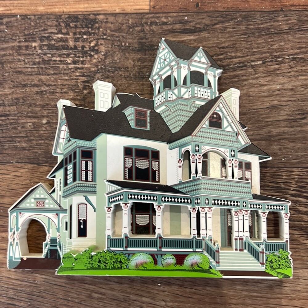 Vintage Allyn Mansion 1885 Delavan Wisconsin Wood House
